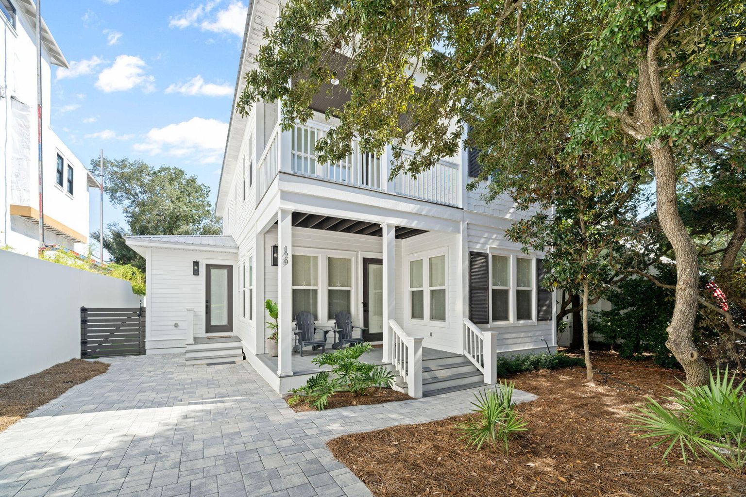 Front porch and driveway.