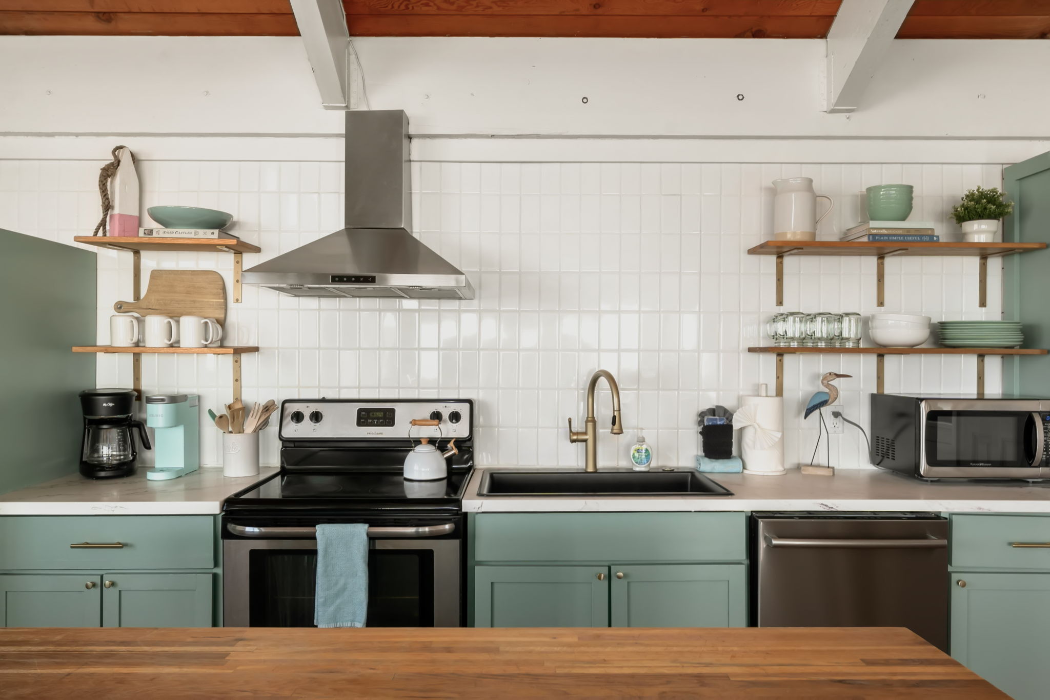 Fully stocked kitchen 