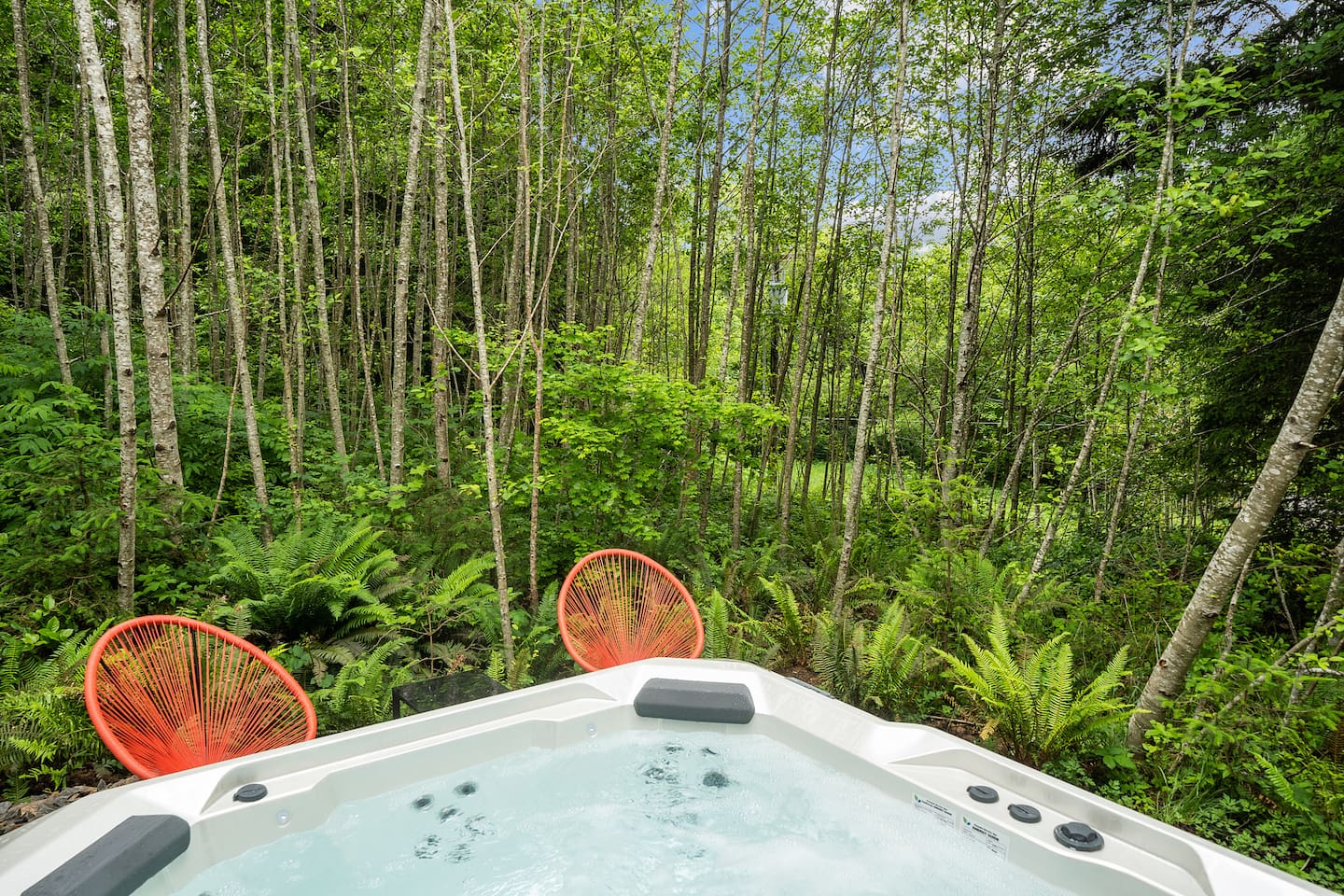Not your average hot tub. Powerful high-jet hydro massage for deep relaxation after a day of adventure.