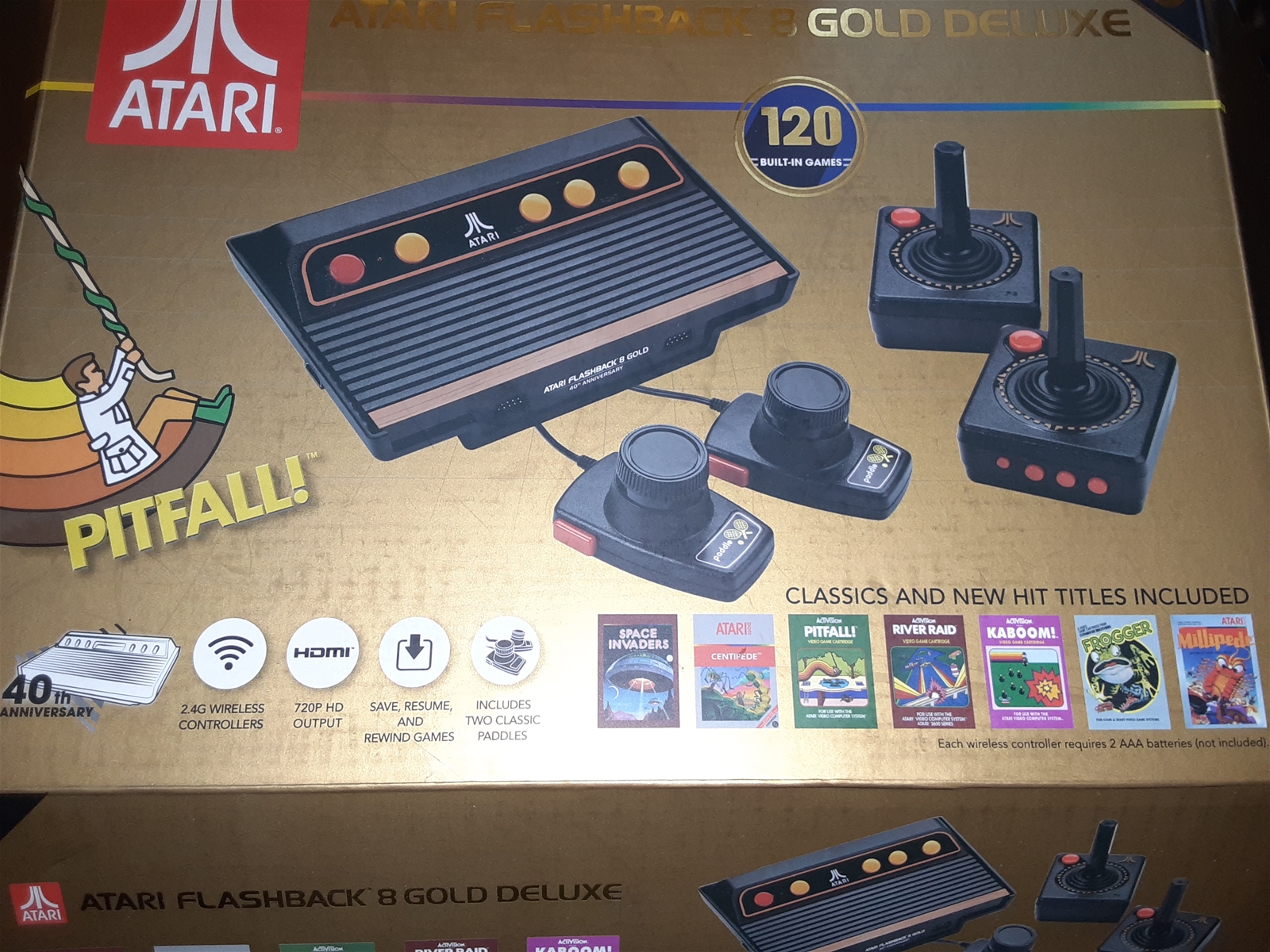 Gaming system connected to TV in the third bedroom