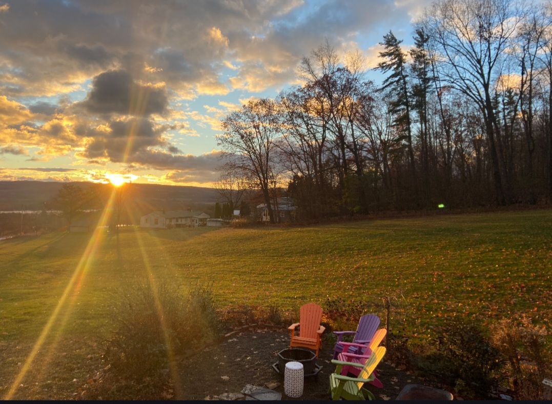 Hilltop views around the fire pit