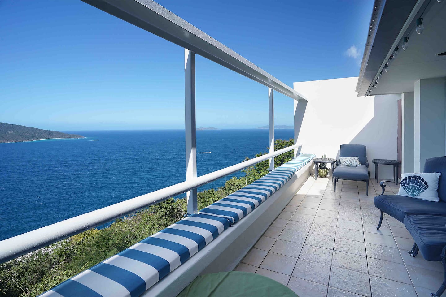 Balcony with panoramic views