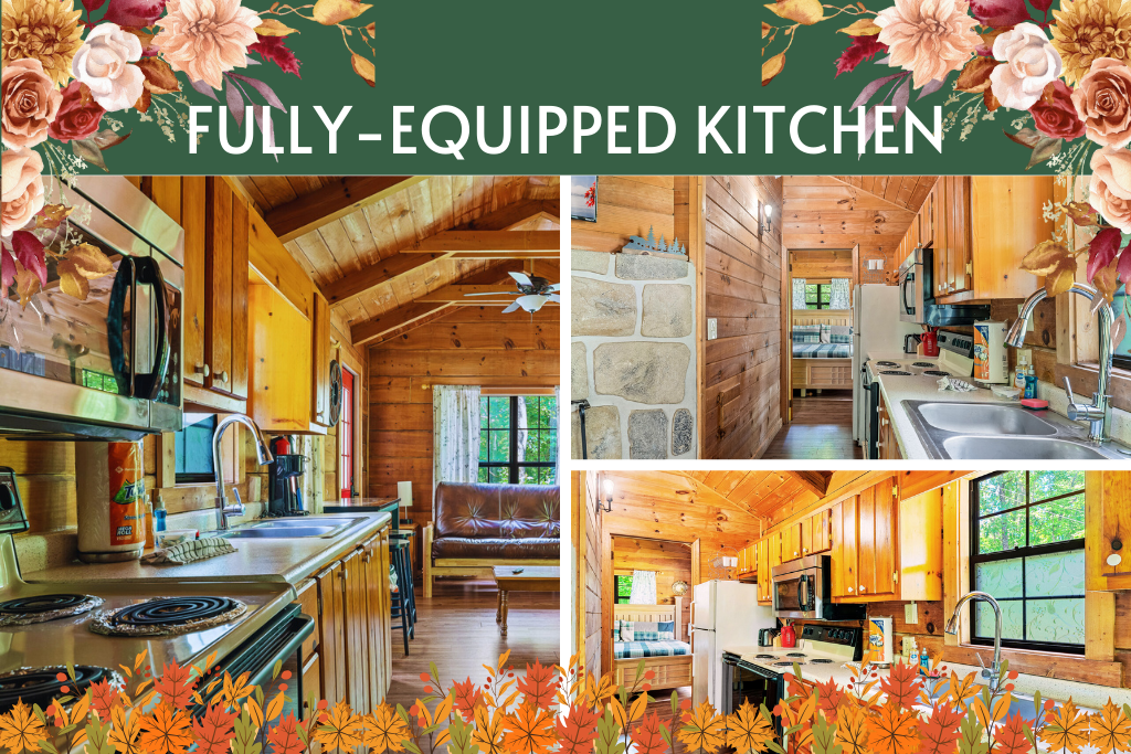 Feel at home in a fully stocked kitchen — everything you need is here