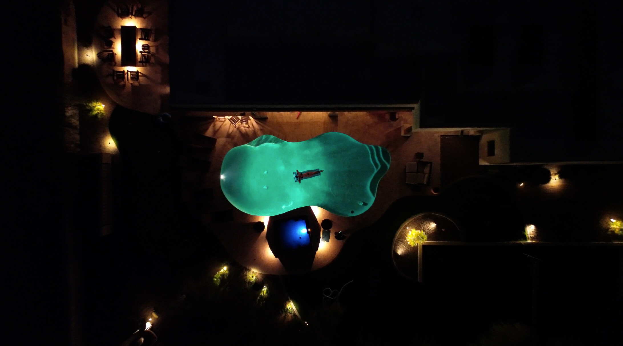 Twilight Pool & Fire Features