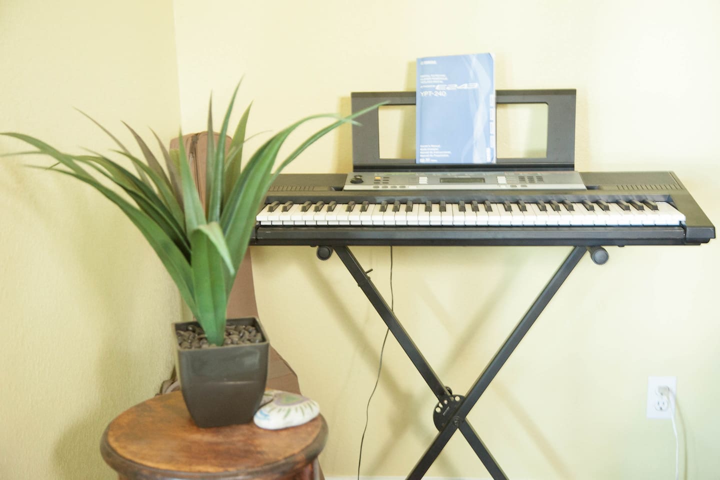Keyboard and guitar