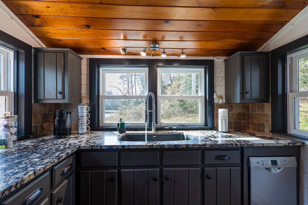 Start your day with a homemade breakfast in a kitchen that blends comfort with modern simplicity.
