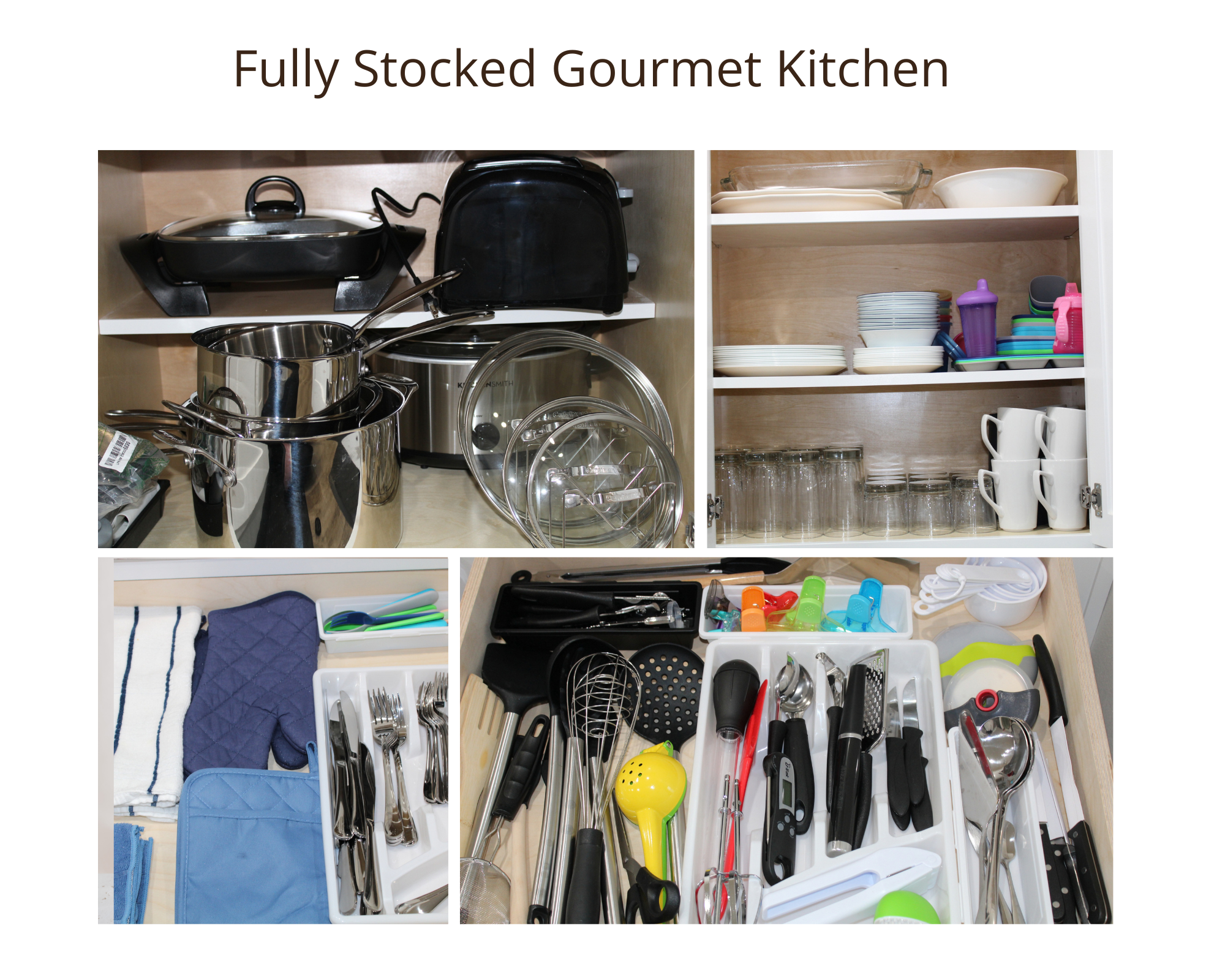 Kitchen equipped for ambitious chefs!