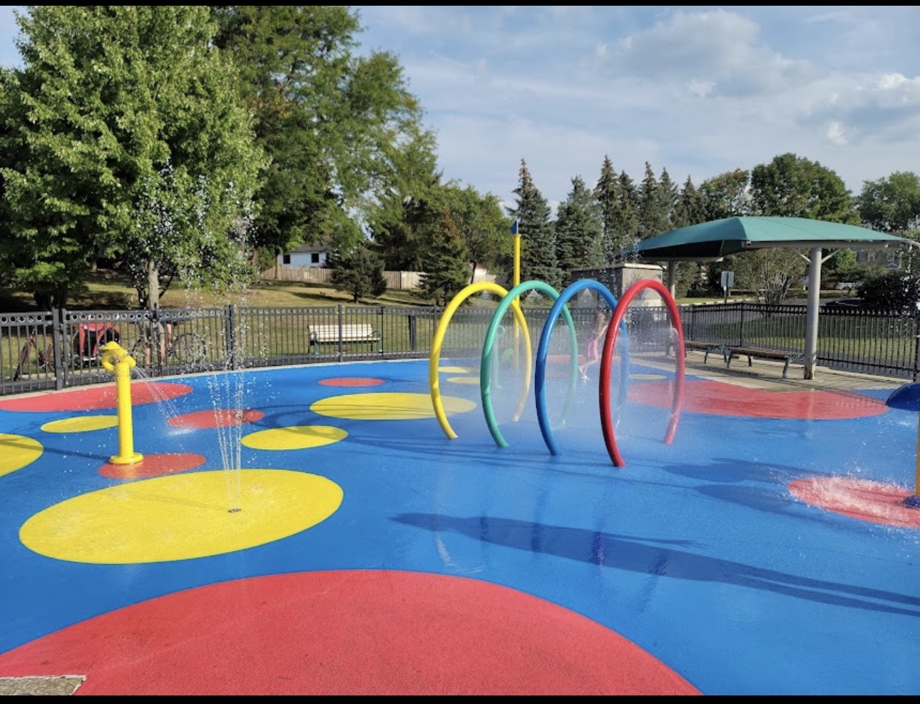 Splash pad behind the house, For 2026( June 6-September 7)