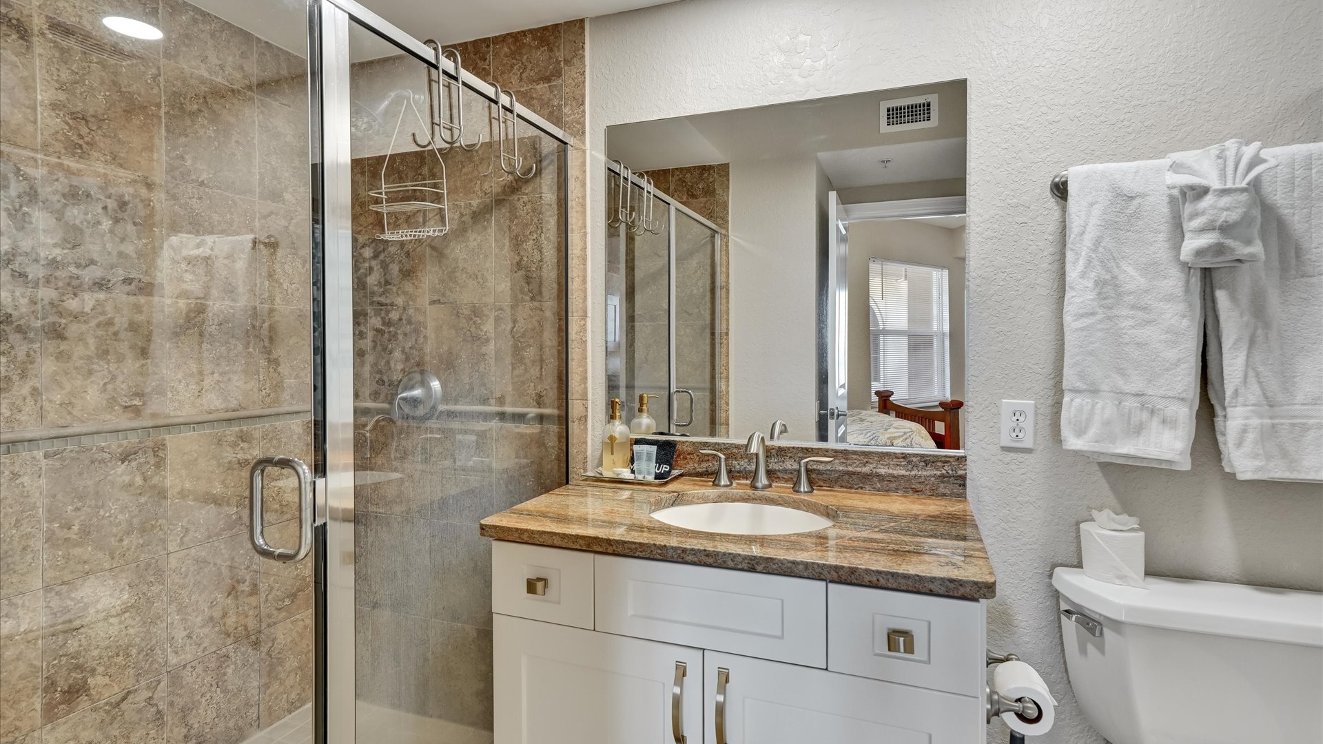 Master Bath with Shower and Separate Tub