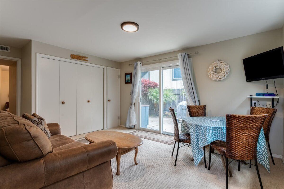Downstairs family room - laundry in closets