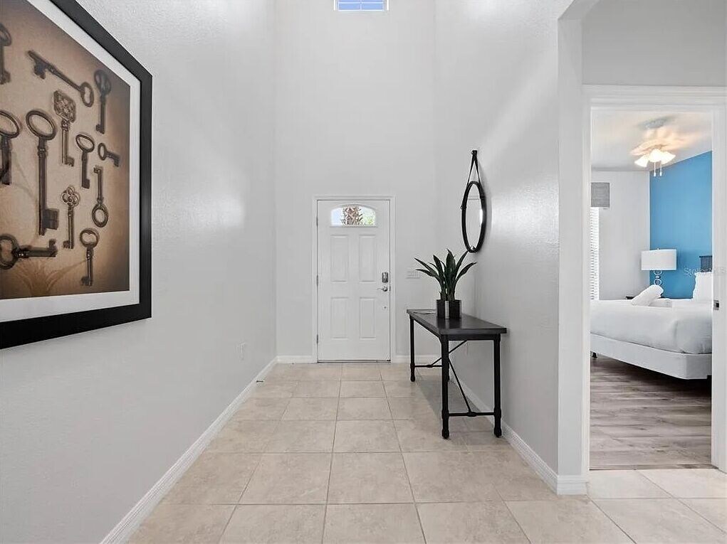 Grand 2-story entrance