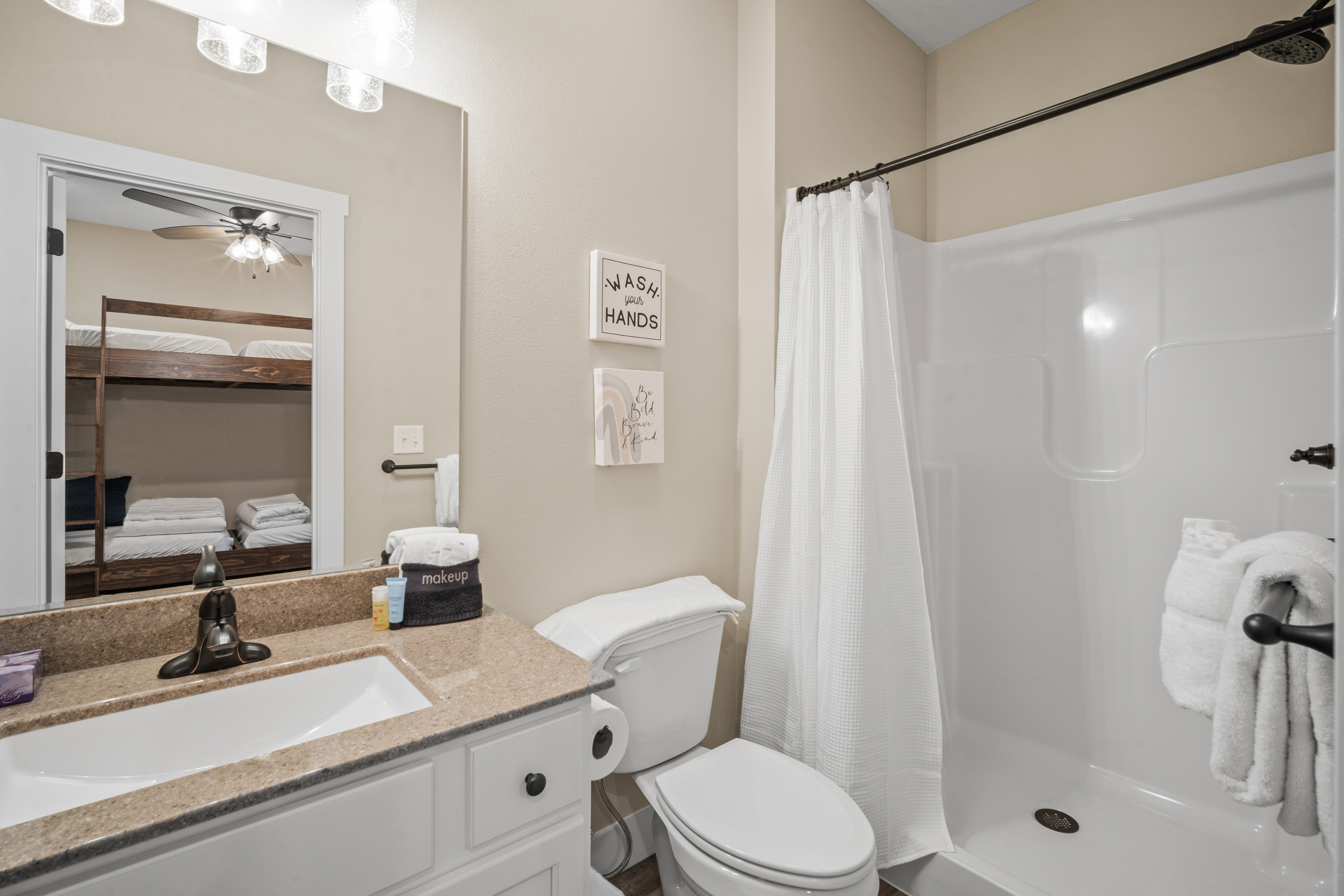 Bathroom #6 has a walk-in shower.