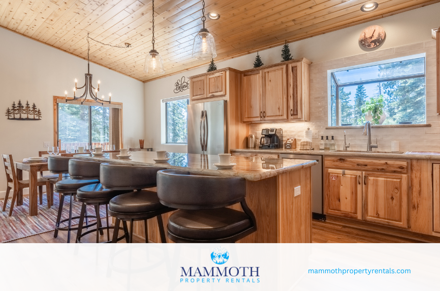 Chef's kitchen with view