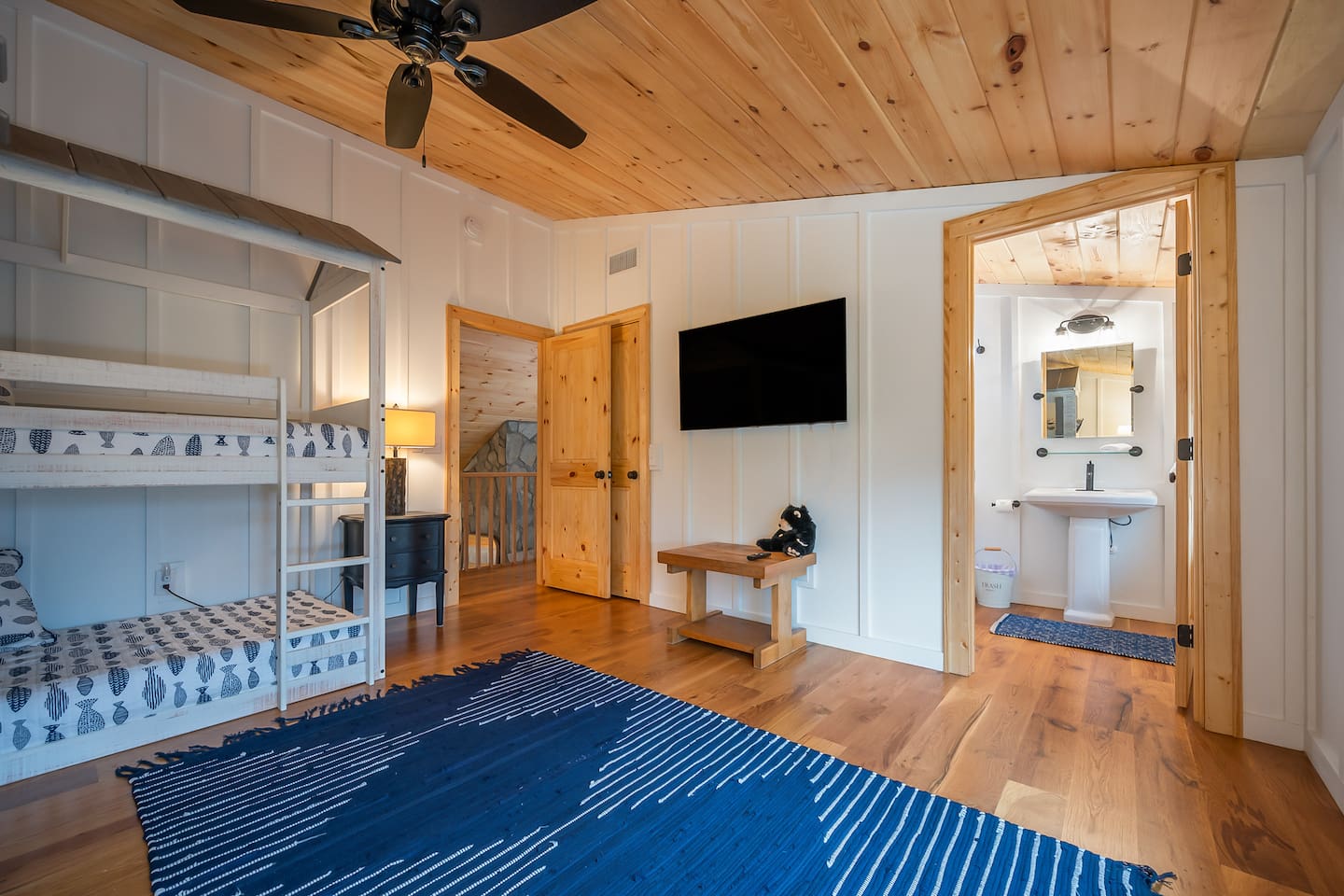 Upstairs loft with custom made bunks
3rd bedroom