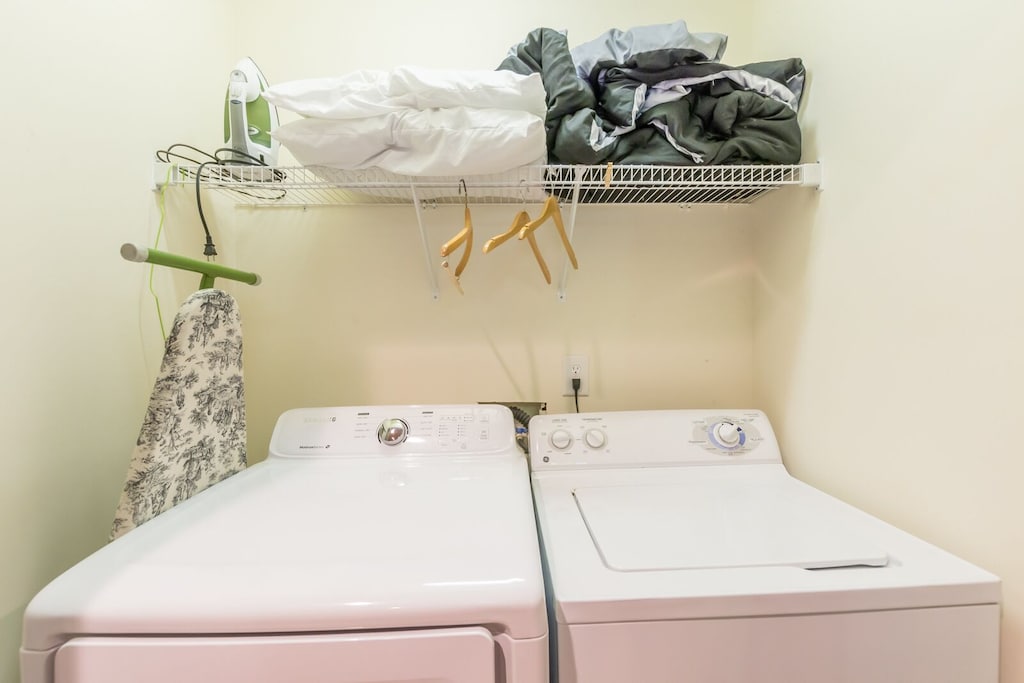 Full-size washer and dryer