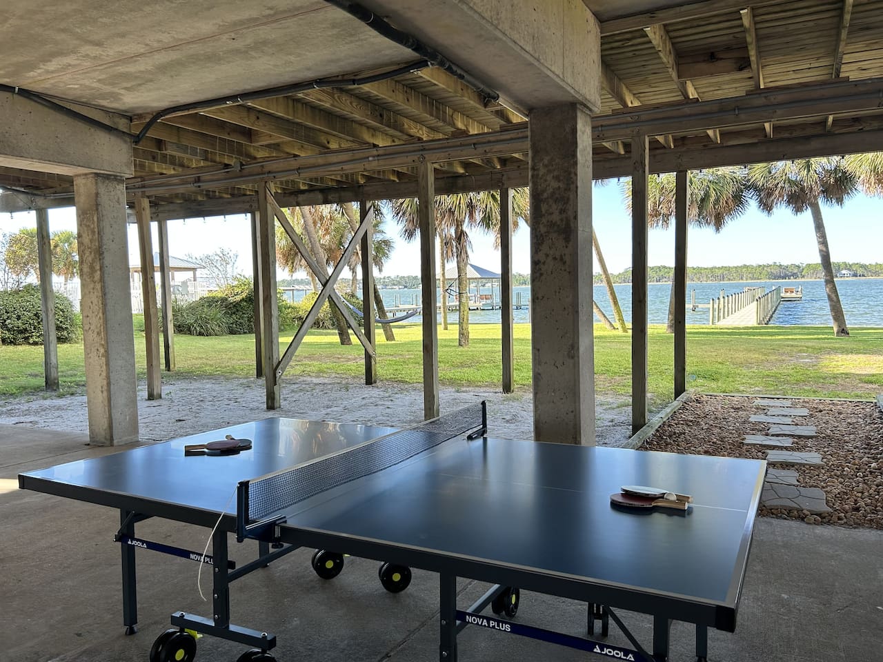 Where else can you play ping pong with a view like this?