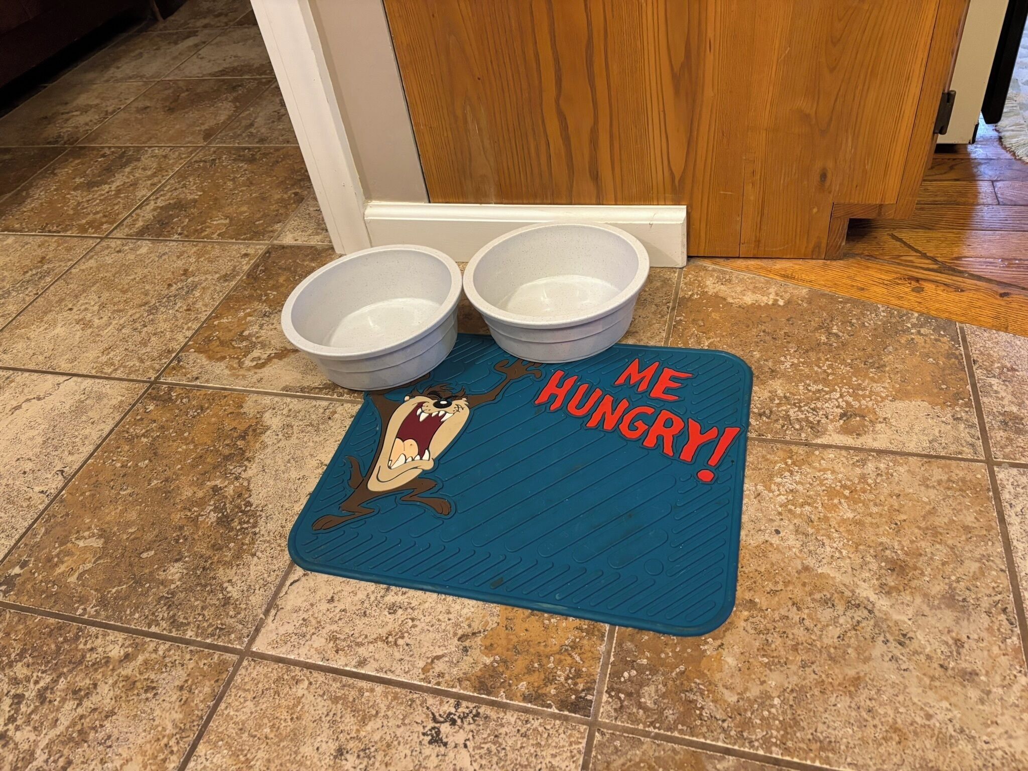 Food and water dishes for your fur-babies.