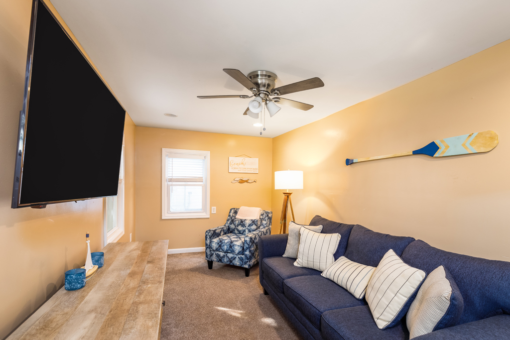You'll enjoy this second living space in the cottage after a long day with family and friends!