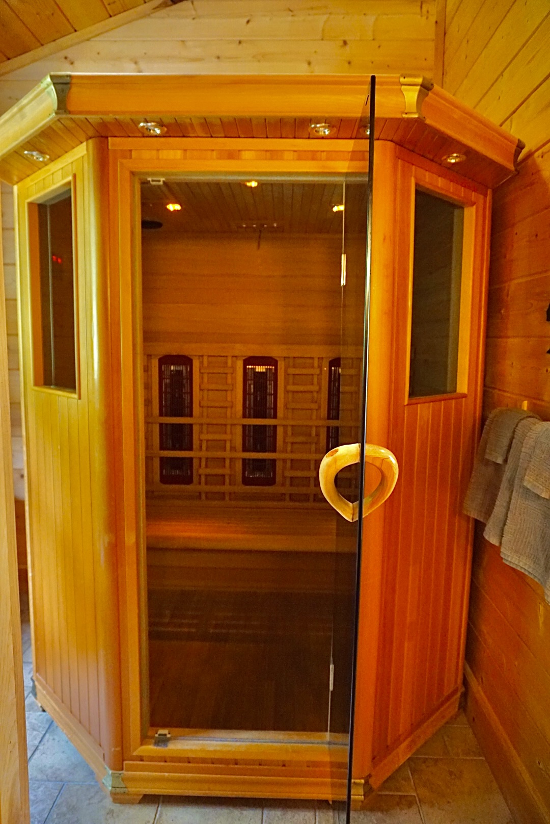 Sauna serenity. Unwind and rejuvenate in your private in-room sauna after a day of exploring.