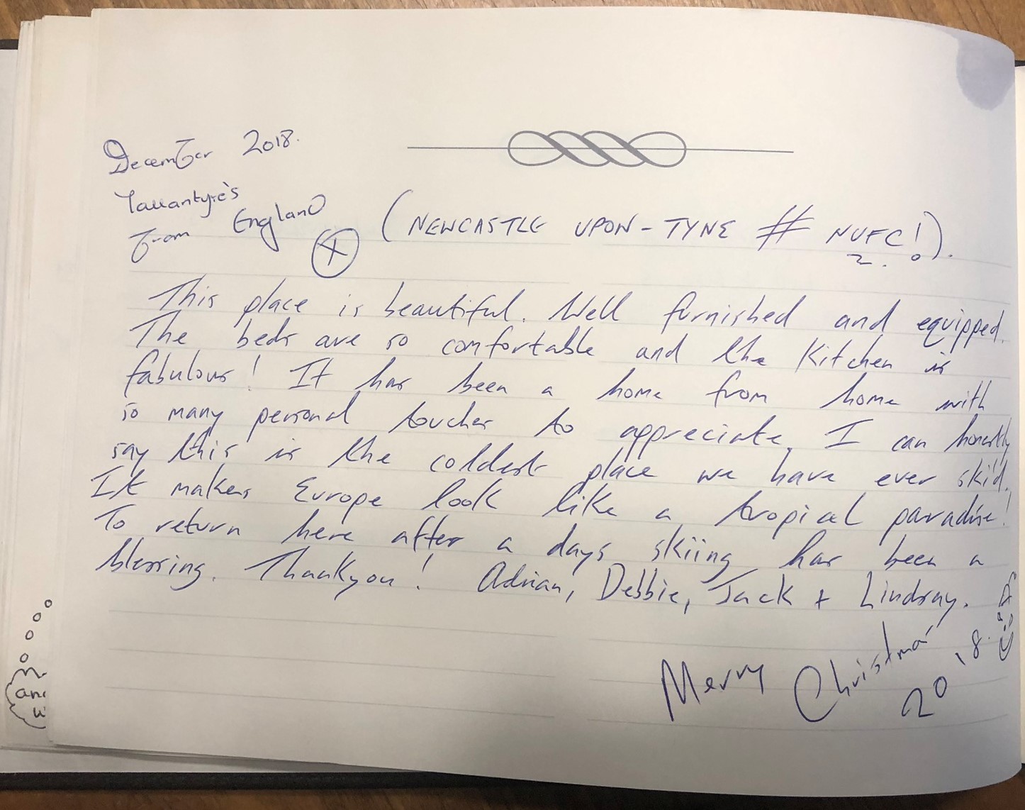 GUEST BOOK ENTRIES