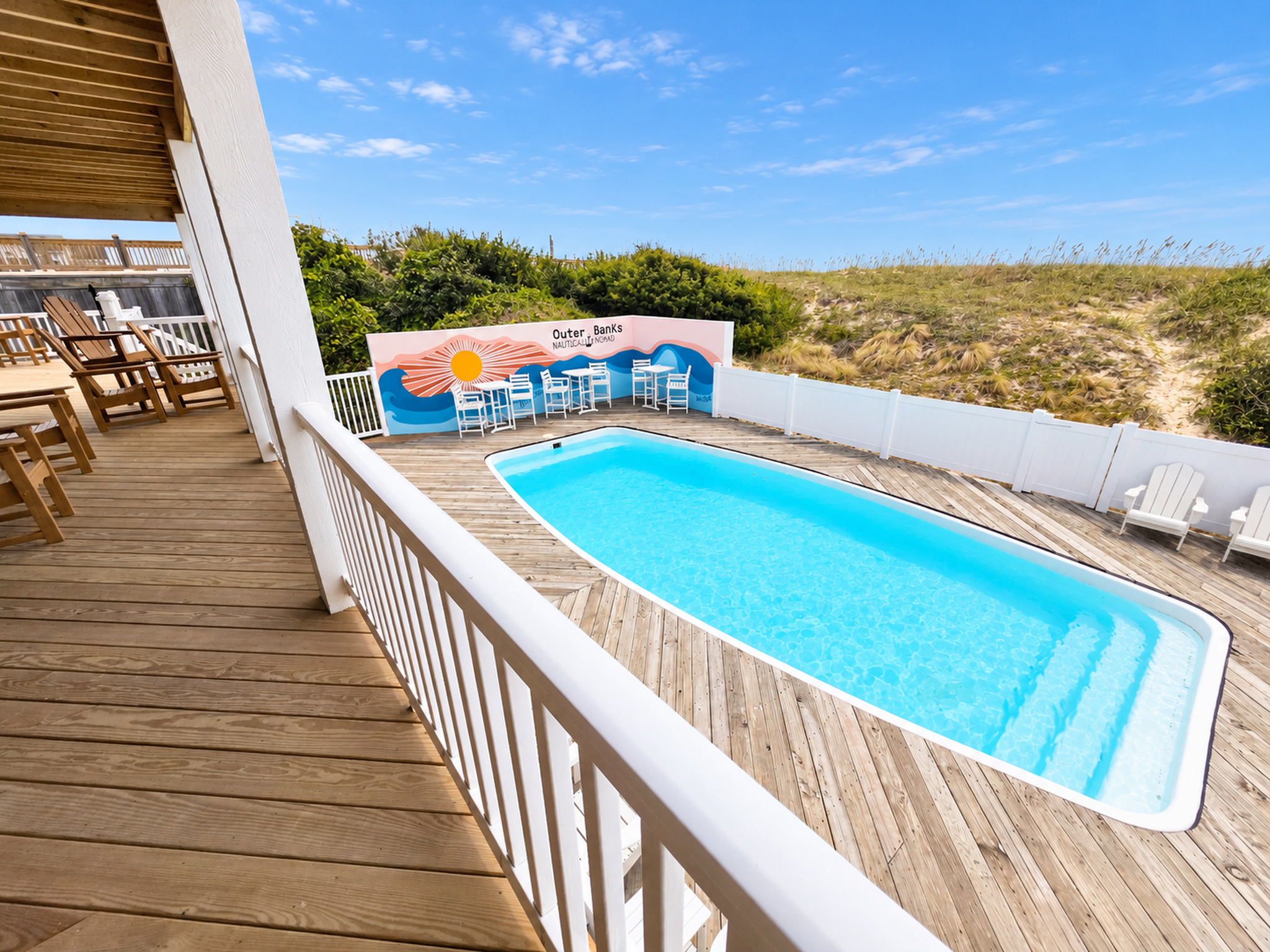 View from mid level back deck