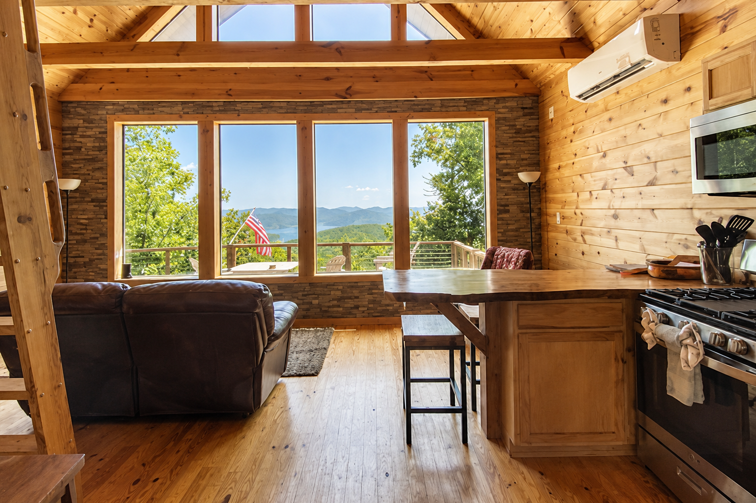 Beautiful views as you head to the coffee pot from the master bedroom in the AM