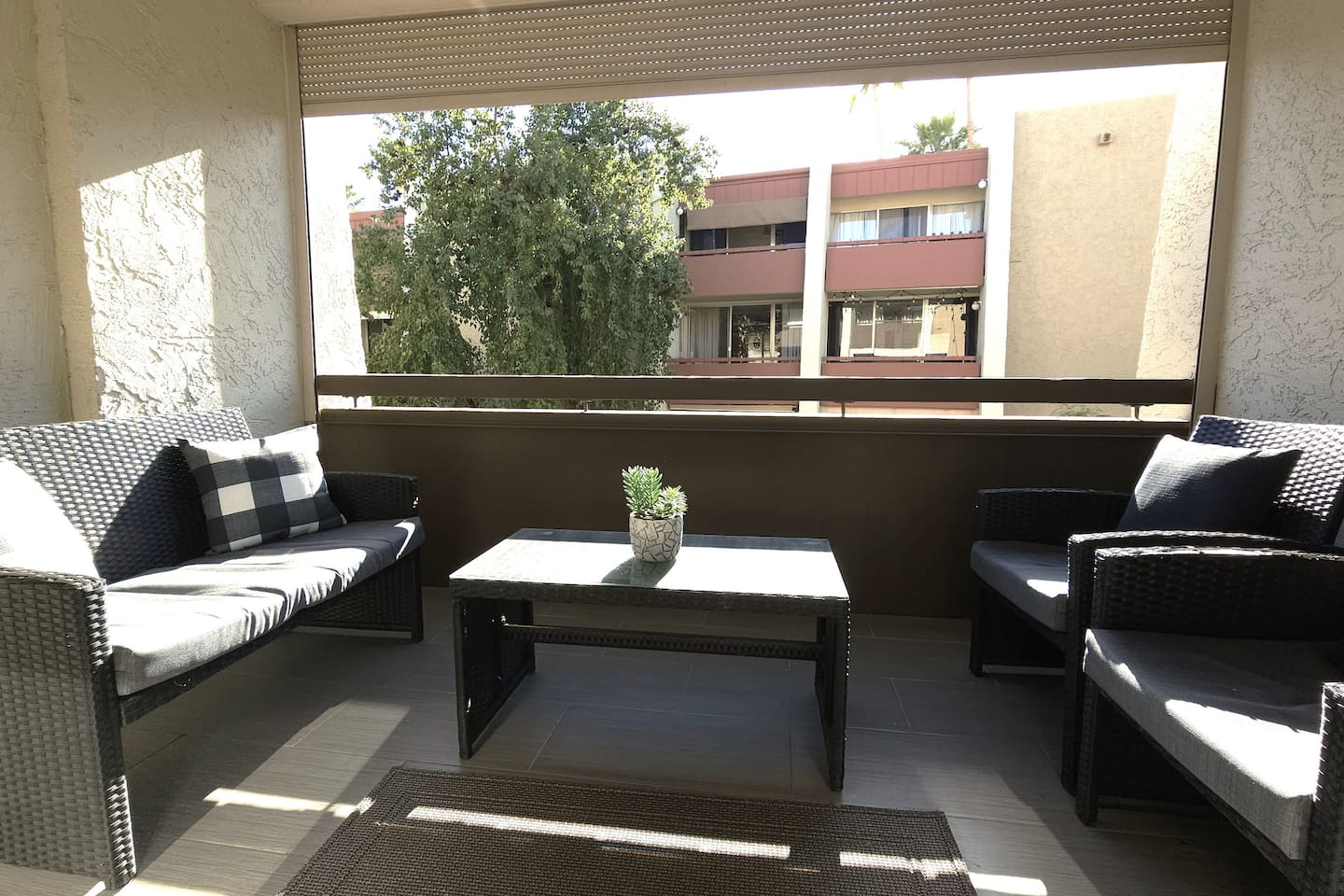 Perfect place to enjoy a delicious cup of coffee in the morning or a glass of wine to unwind at night.