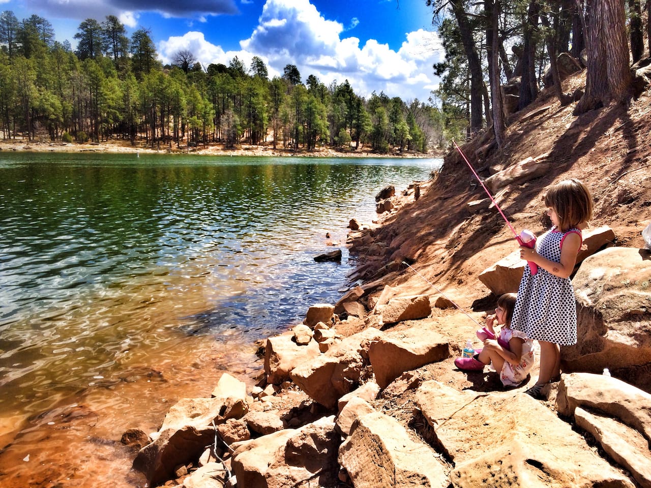 Fishing at Show Low Lake