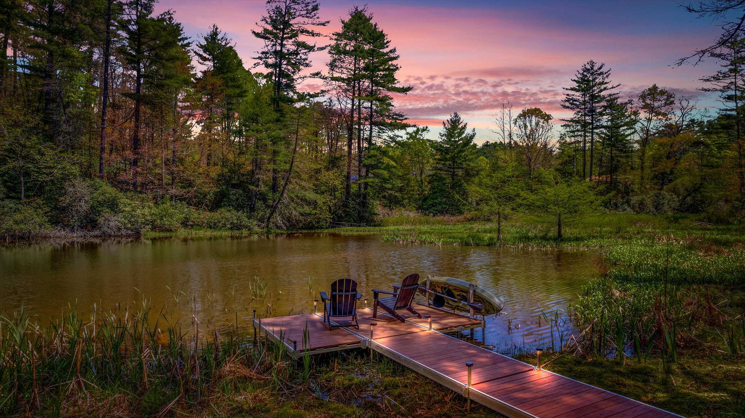 Monet-like colors during the evening.
