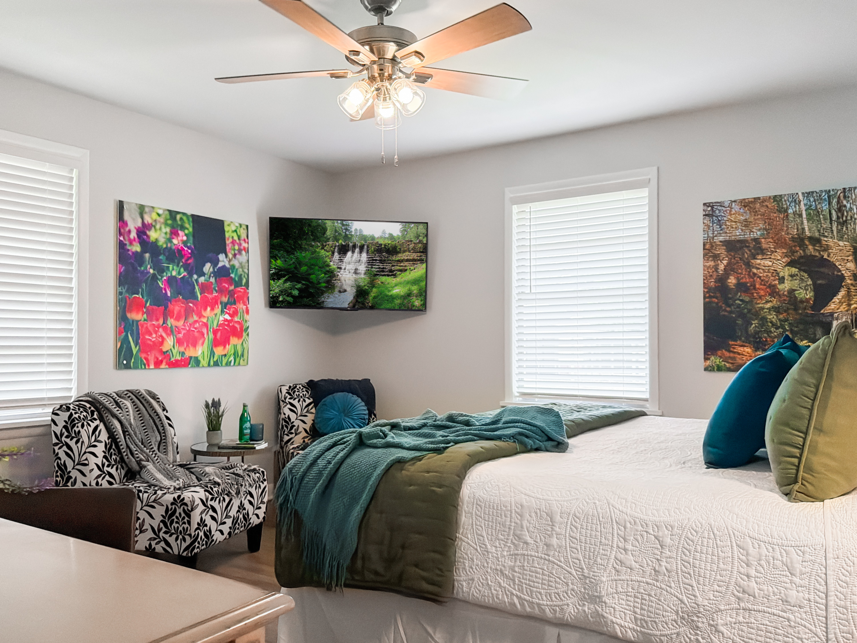 Past the living room are the 3 upstairs bedrooms.