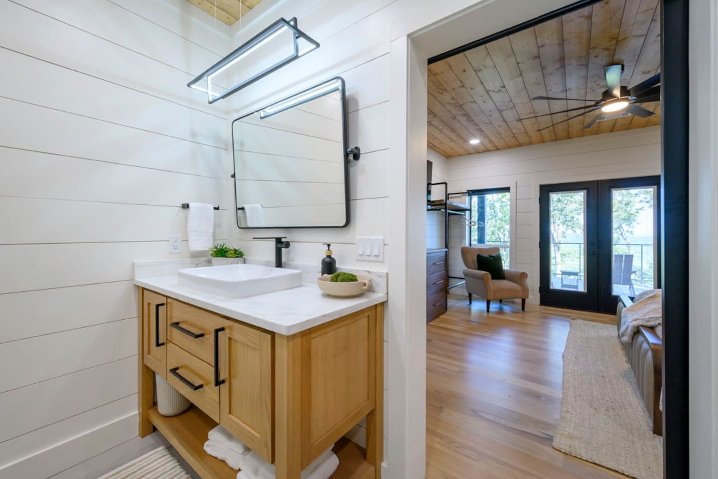 Private king suite with private bathroom perfect for slow mornings and restful nights.