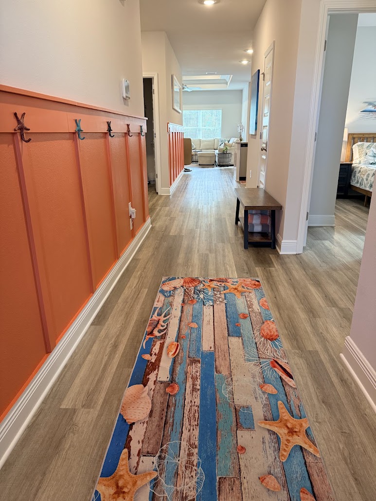 Bright, welcoming entryway that sets the tone for a relaxing stay.