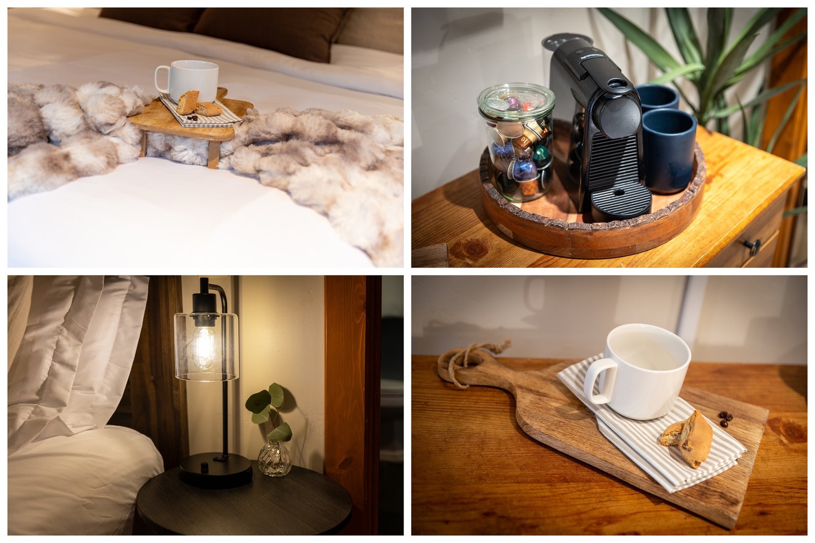 Wake up slow in the king primary suite — ensuite bath, in-room coffee, and a quiet corner before the rest of the house stirs.