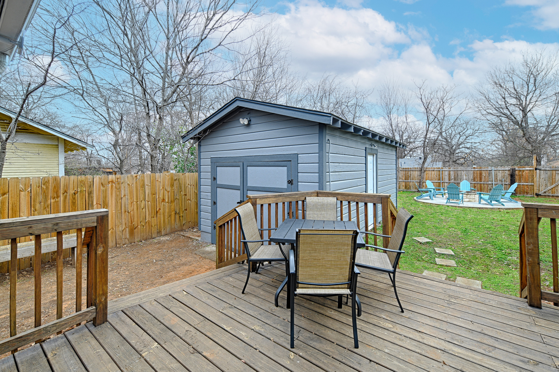 Back Porch, fully gated and private