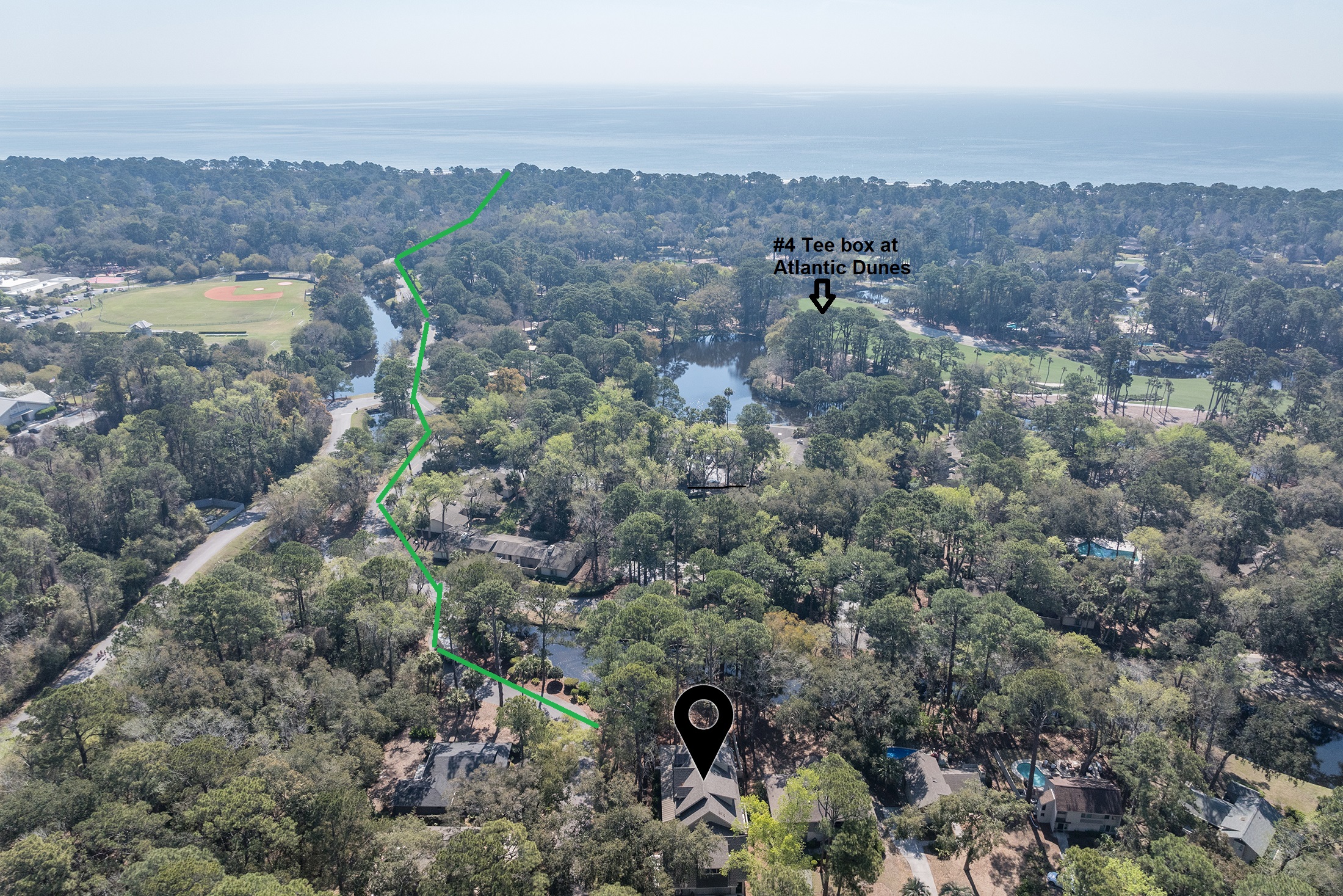 Path to the Beach and proximity to Atlantic Dunes golf course
