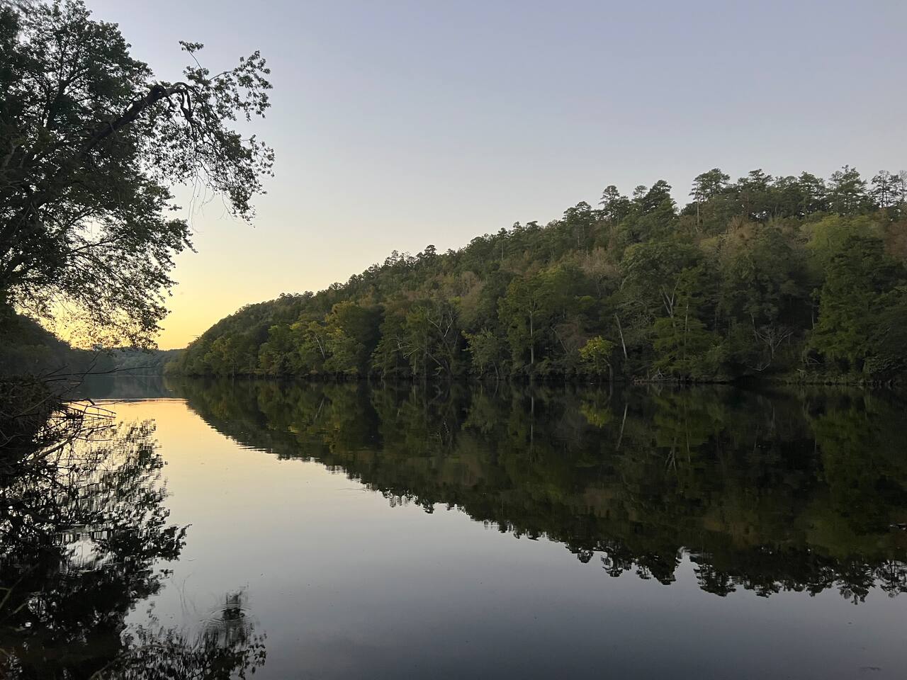 Beavers Bend State Park is a short, scenic drive from the cabin.