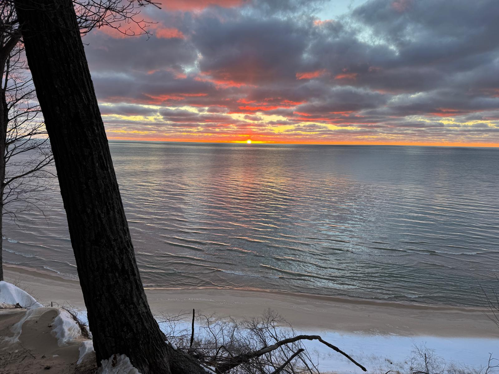 Enjoy breathtaking views of both sunsets and sunrises