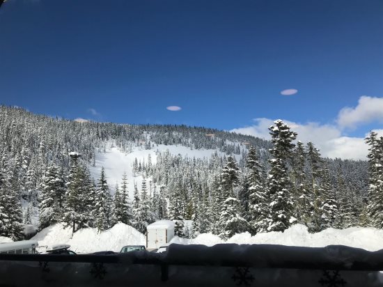 View from outside balcony.