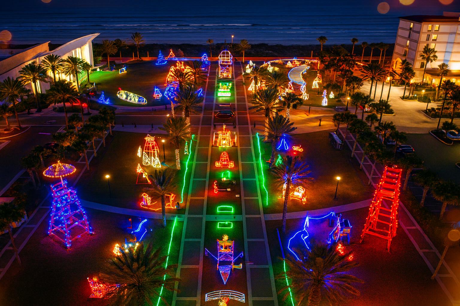 Deck the Chairs holiday lights in Jacksonville Beach