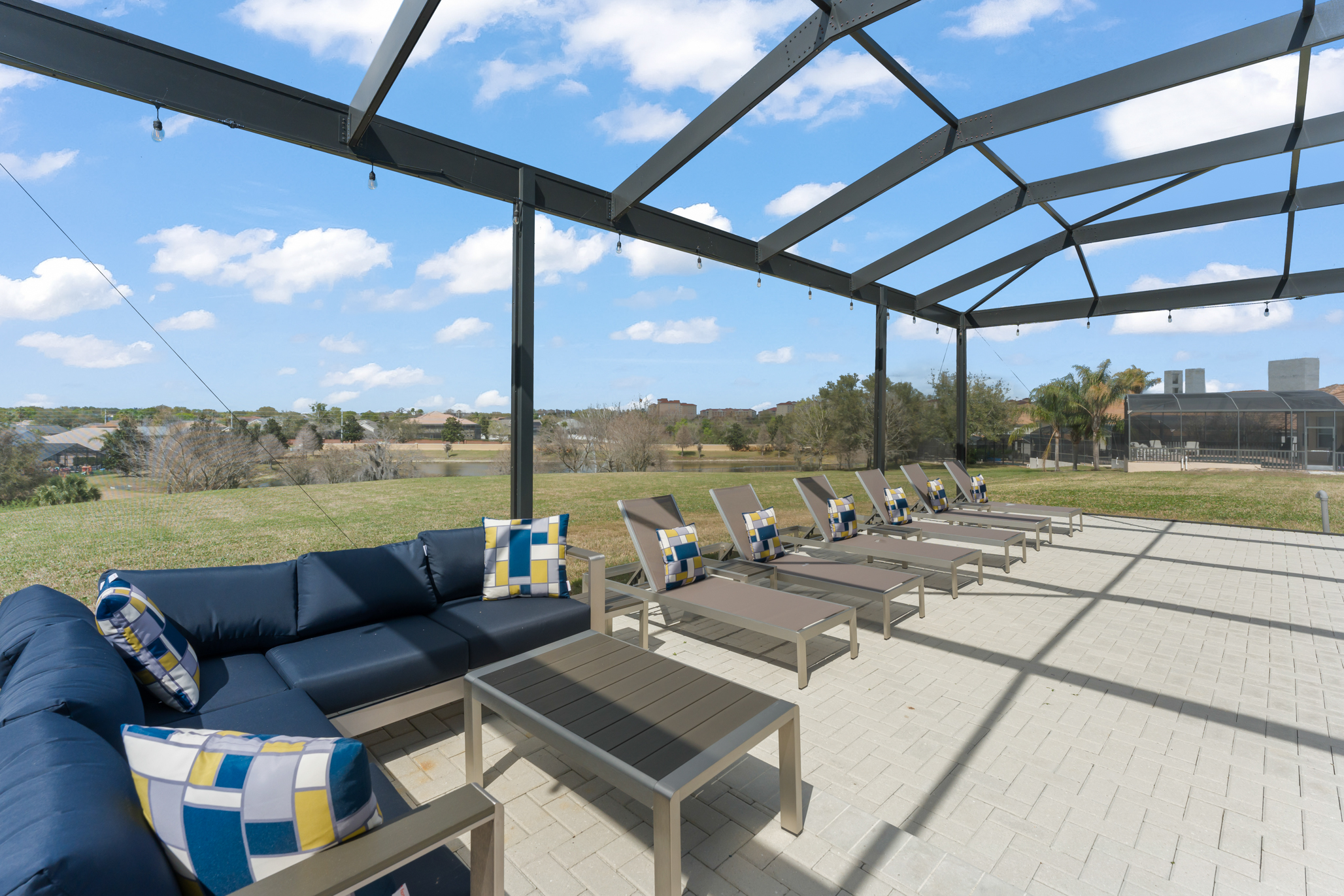 Poolside Sofas or Sunloungers at Your Disposal