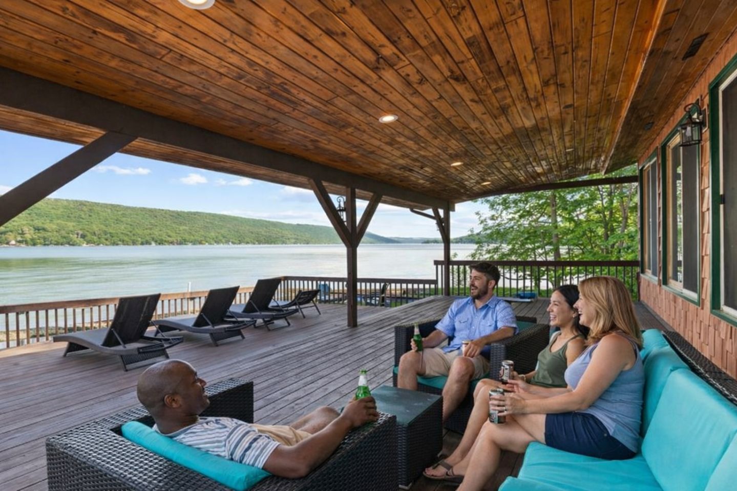 Enjoy the serenity of the area while laying out in the sun