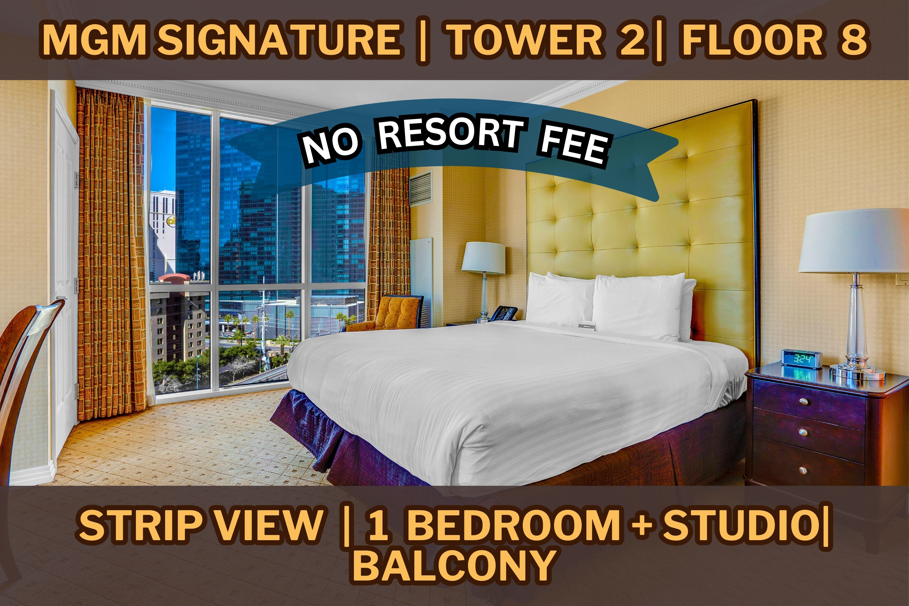 MGM Tower 2 · Units 801+803 — Guest Bedroom