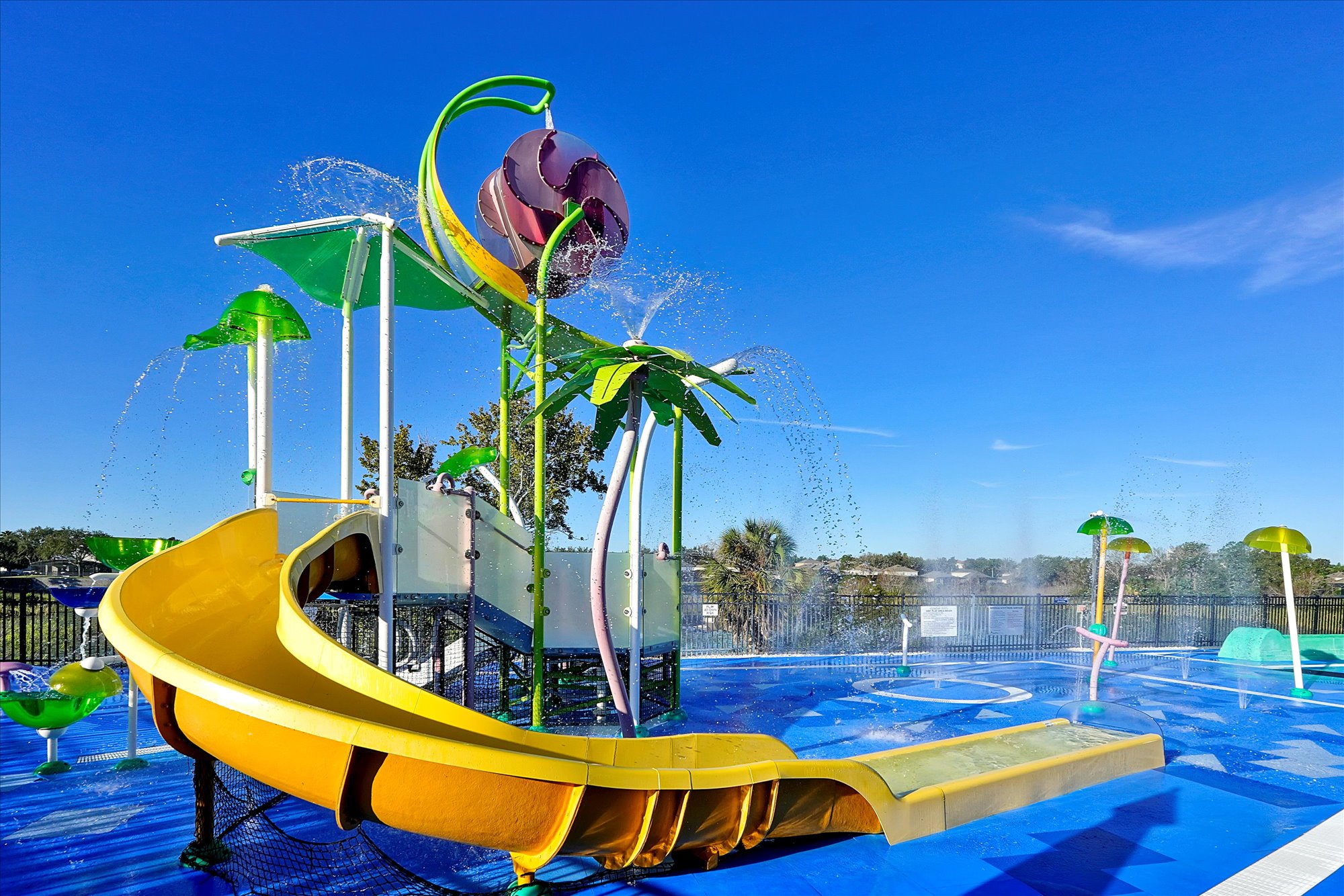 smaller slide for youngsters