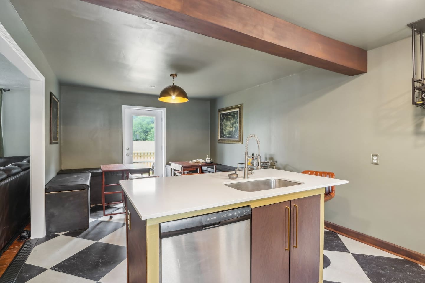 Enjoy a bright, open kitchen with a spacious island for meal prep or casual dining.