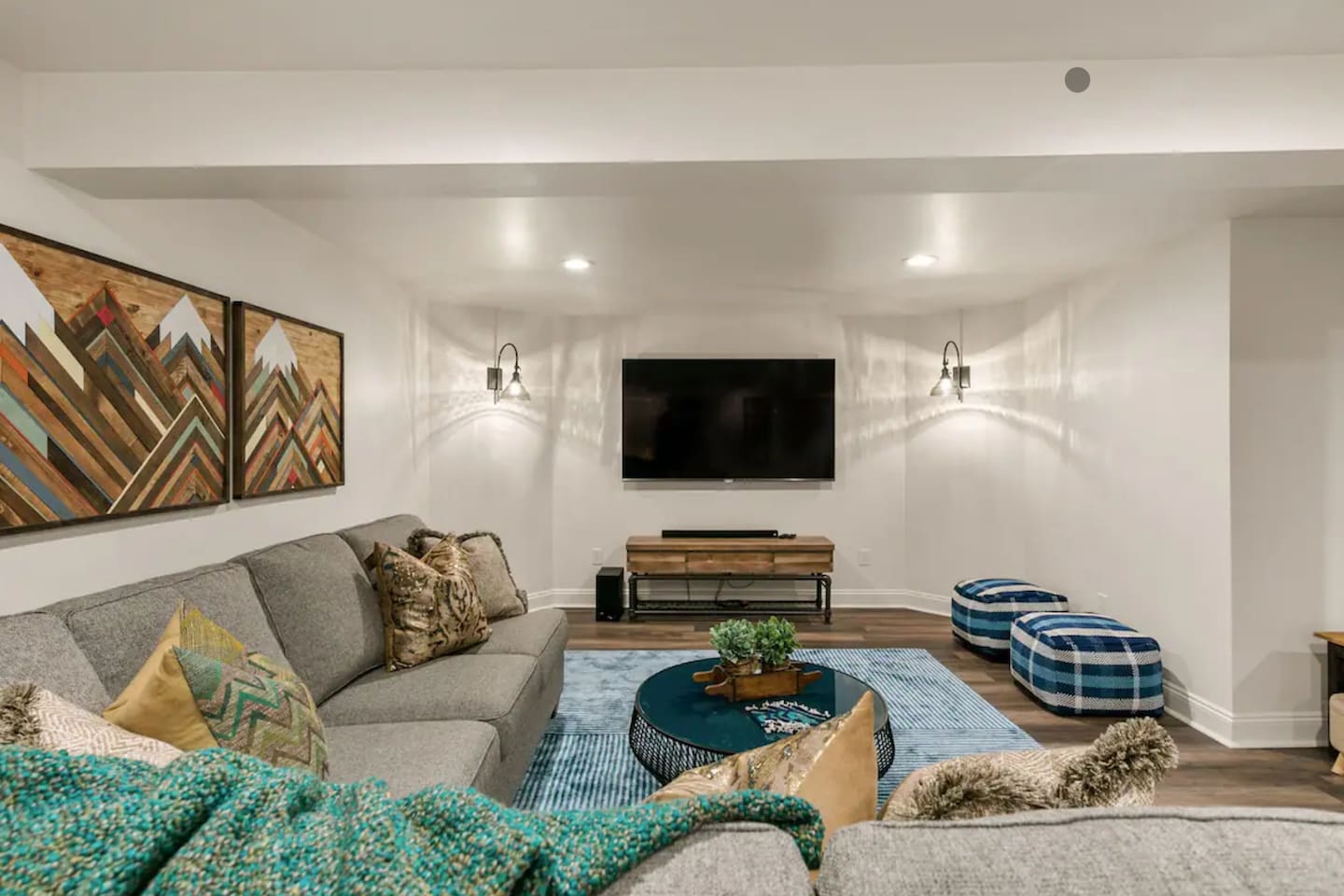 Second TV/gaming room so the kids can watch their movie too.