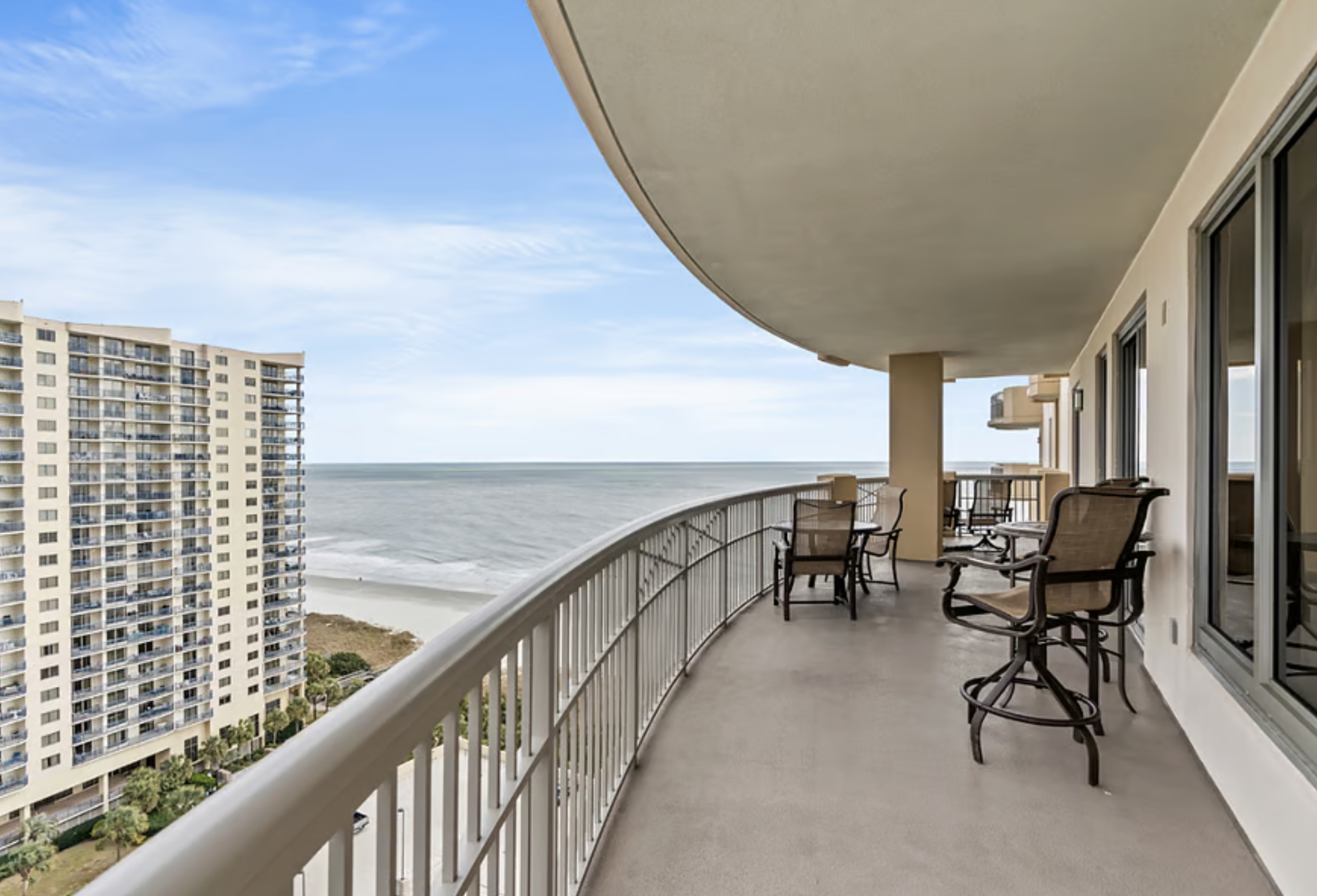 Balcony- ocean views and space to relax
