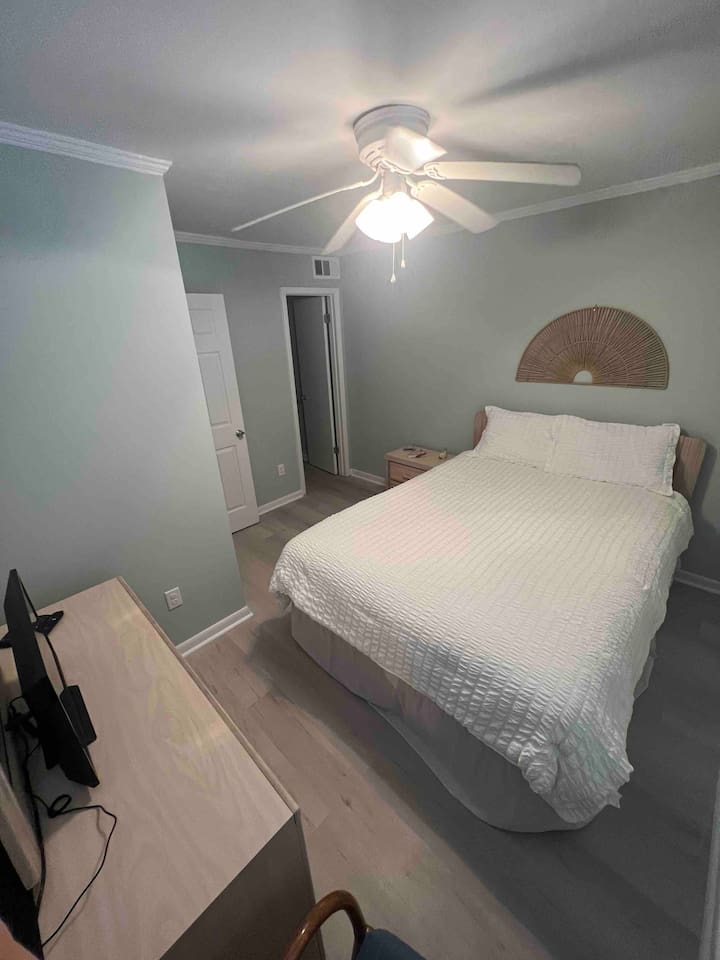 Bedroom view of half bath