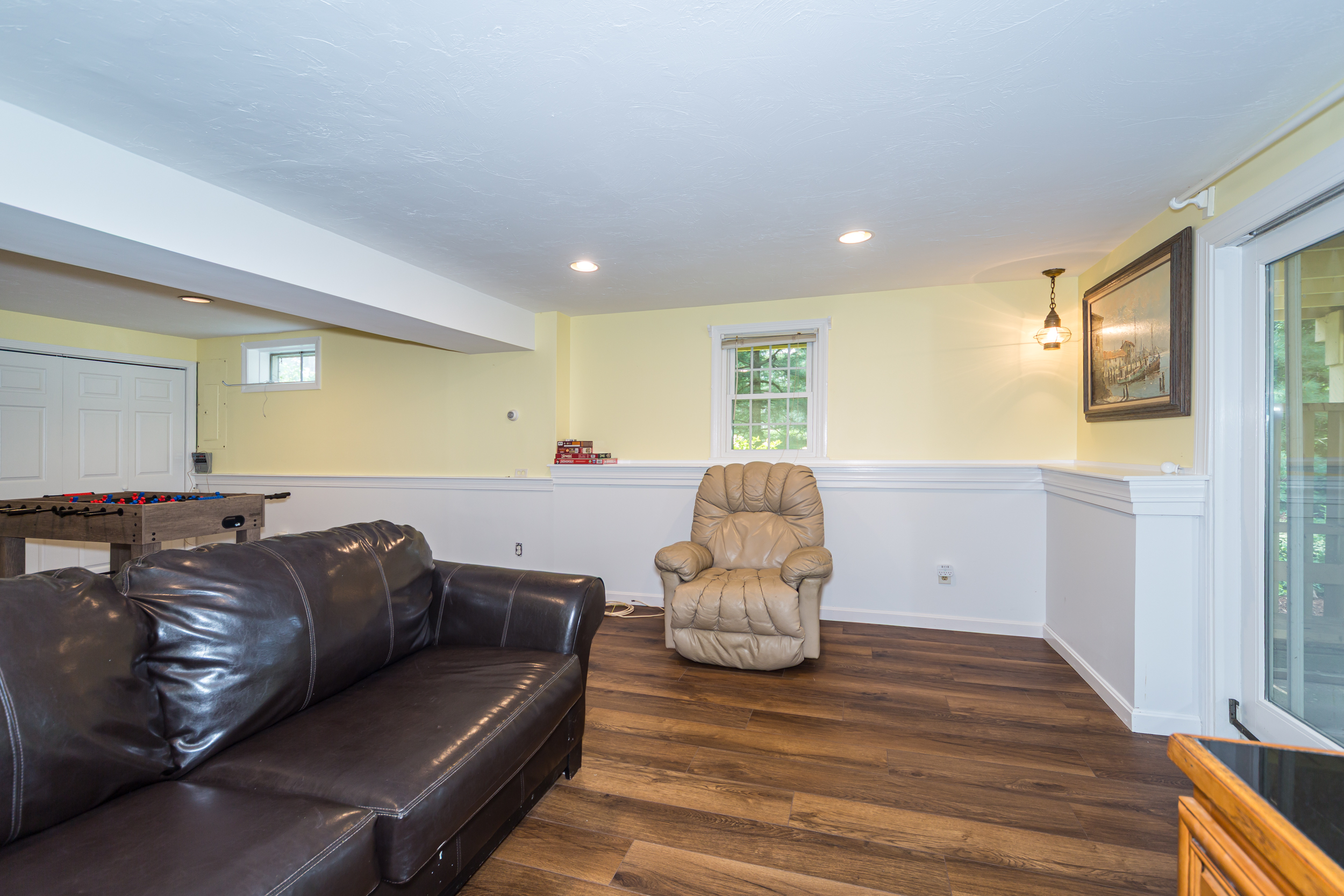 Additional living room perfect for movies or games.