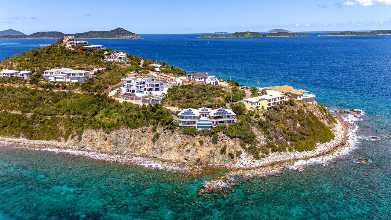 Surrounded by ocean, sky, and stunning island scenery.