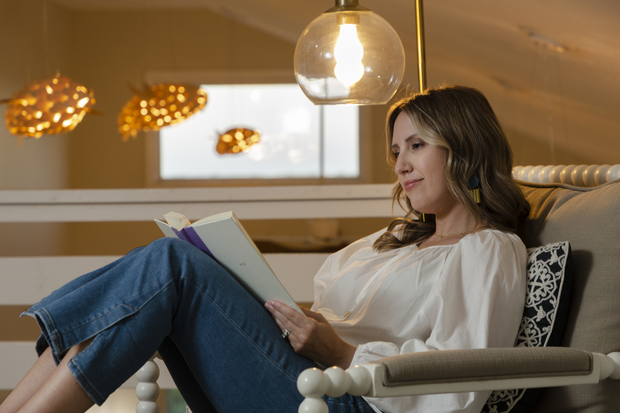 Settle into the loft’s reading nook — a quiet corner to relax with a book.
